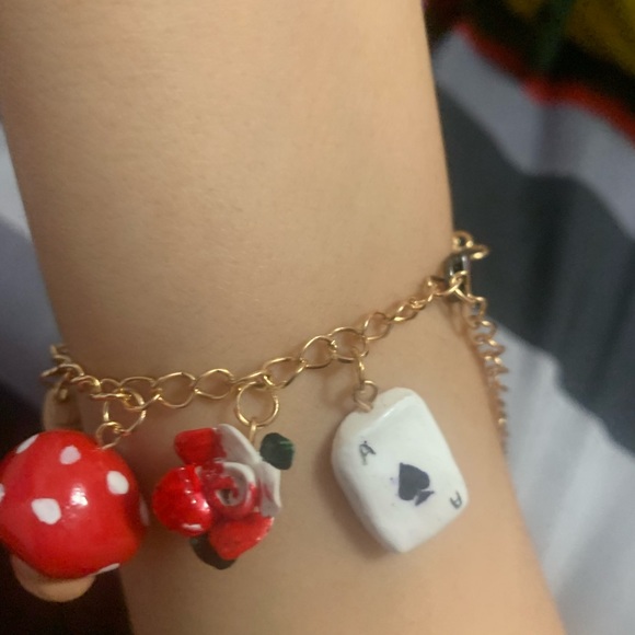Alice in wonderland charm bracelet